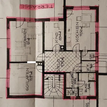 Lechufer, 80m2, Haushaelfte Mit Privatem Eingang, Kaminofen, Terrasse, Garten